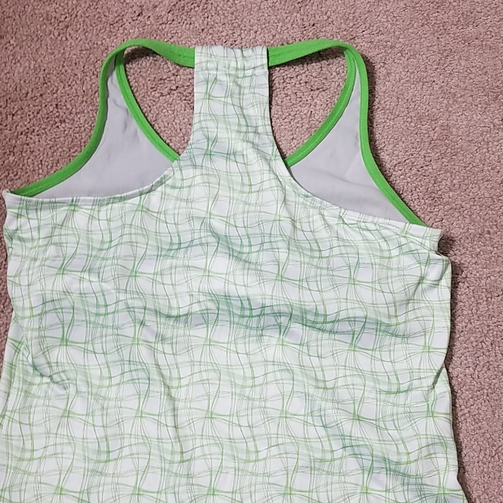 Under Armour green and white bra Shelf tan… - Picture 7 of 8